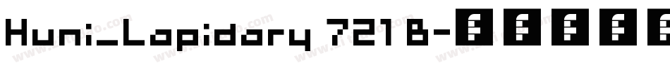 Huni_Lapidary 721 B字体转换